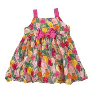 TSM Girl's Tulip Bow Sleeveless Dress 5T